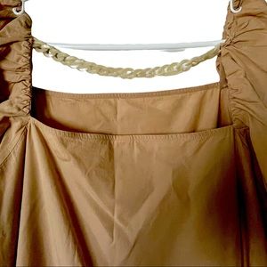 Cotton Khaki H&M dress - size L